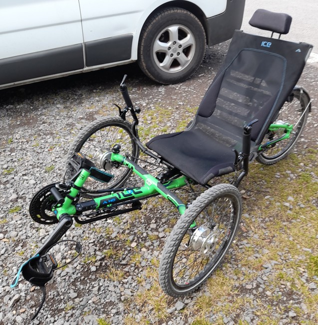 ICE Adventure Semi-recumbent trike