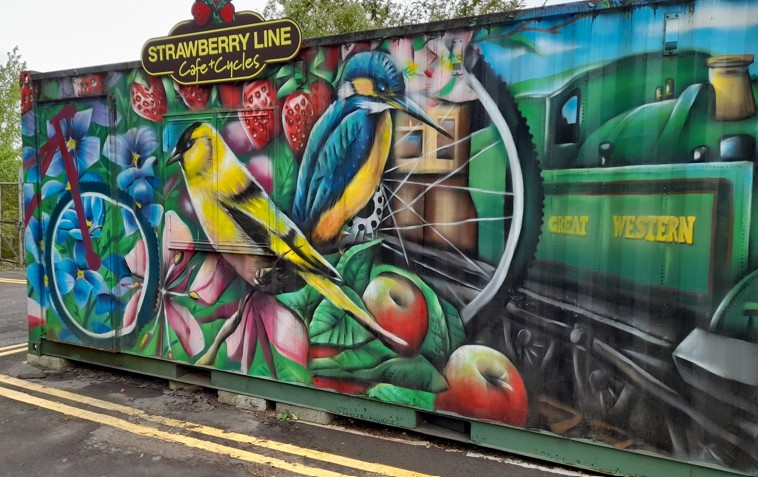 Strawberry Line Cycle Project at Yatton Railway station